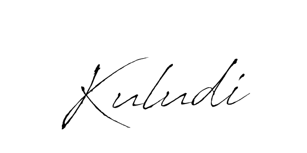 Also we have Kuludi name is the best signature style. Create professional handwritten signature collection using Antro_Vectra autograph style. Kuludi signature style 6 images and pictures png