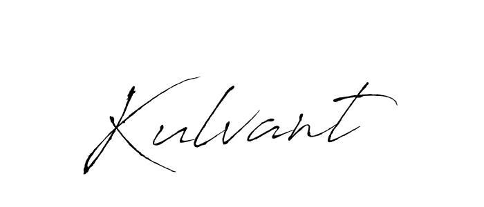 Make a beautiful signature design for name Kulvant. With this signature (Antro_Vectra) style, you can create a handwritten signature for free. Kulvant signature style 6 images and pictures png