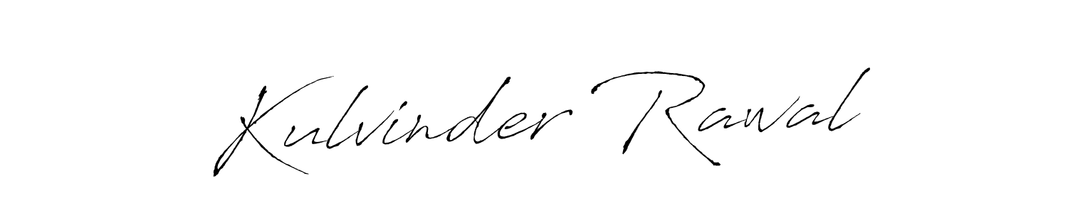 How to make Kulvinder Rawal name signature. Use Antro_Vectra style for creating short signs online. This is the latest handwritten sign. Kulvinder Rawal signature style 6 images and pictures png