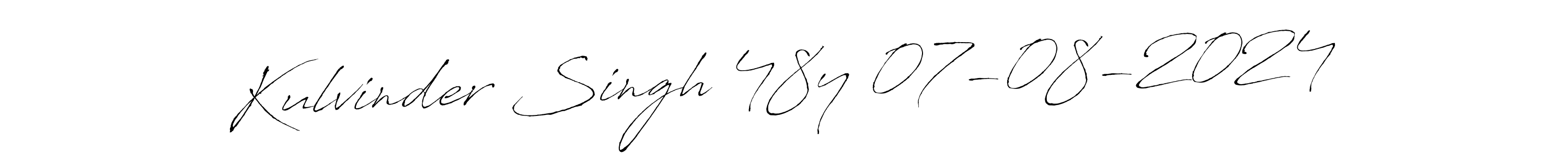 Make a beautiful signature design for name Kulvinder Singh 48y 07-08-2024. Use this online signature maker to create a handwritten signature for free. Kulvinder Singh 48y 07-08-2024 signature style 6 images and pictures png