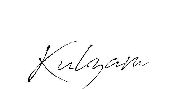 You should practise on your own different ways (Antro_Vectra) to write your name (Kulzam) in signature. don't let someone else do it for you. Kulzam signature style 6 images and pictures png