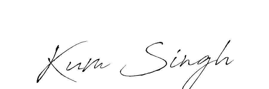 if you are searching for the best signature style for your name Kum Singh. so please give up your signature search. here we have designed multiple signature styles  using Antro_Vectra. Kum Singh signature style 6 images and pictures png