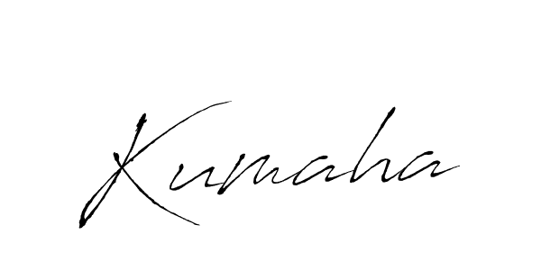 Design your own signature with our free online signature maker. With this signature software, you can create a handwritten (Antro_Vectra) signature for name Kumaha. Kumaha signature style 6 images and pictures png