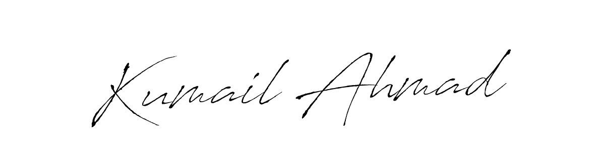 How to make Kumail Ahmad signature? Antro_Vectra is a professional autograph style. Create handwritten signature for Kumail Ahmad name. Kumail Ahmad signature style 6 images and pictures png