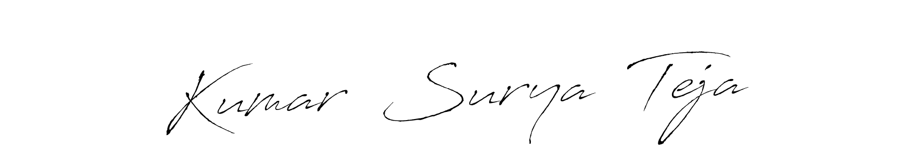 Create a beautiful signature design for name Kumar  Surya  Teja. With this signature (Antro_Vectra) fonts, you can make a handwritten signature for free. Kumar  Surya  Teja signature style 6 images and pictures png