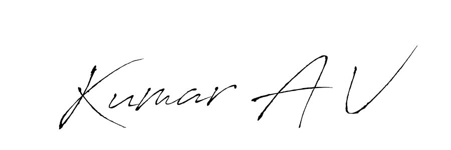 It looks lik you need a new signature style for name Kumar A V. Design unique handwritten (Antro_Vectra) signature with our free signature maker in just a few clicks. Kumar A V signature style 6 images and pictures png