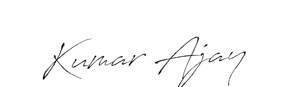 How to make Kumar Ajay signature? Antro_Vectra is a professional autograph style. Create handwritten signature for Kumar Ajay name. Kumar Ajay signature style 6 images and pictures png