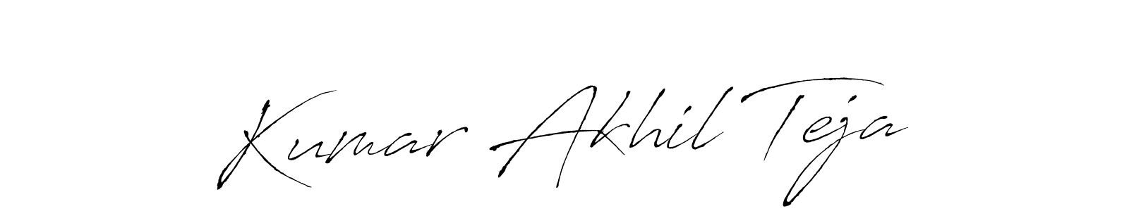 Also You can easily find your signature by using the search form. We will create Kumar Akhil Teja name handwritten signature images for you free of cost using Antro_Vectra sign style. Kumar Akhil Teja signature style 6 images and pictures png