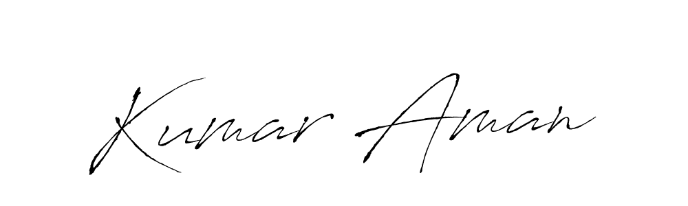 Make a beautiful signature design for name Kumar Aman. With this signature (Antro_Vectra) style, you can create a handwritten signature for free. Kumar Aman signature style 6 images and pictures png