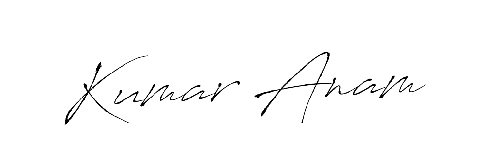 Design your own signature with our free online signature maker. With this signature software, you can create a handwritten (Antro_Vectra) signature for name Kumar Anam. Kumar Anam signature style 6 images and pictures png
