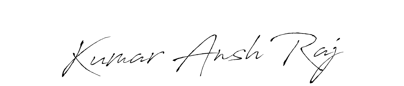 Kumar Ansh Raj stylish signature style. Best Handwritten Sign (Antro_Vectra) for my name. Handwritten Signature Collection Ideas for my name Kumar Ansh Raj. Kumar Ansh Raj signature style 6 images and pictures png
