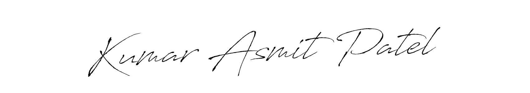 Make a beautiful signature design for name Kumar Asmit Patel. With this signature (Antro_Vectra) style, you can create a handwritten signature for free. Kumar Asmit Patel signature style 6 images and pictures png