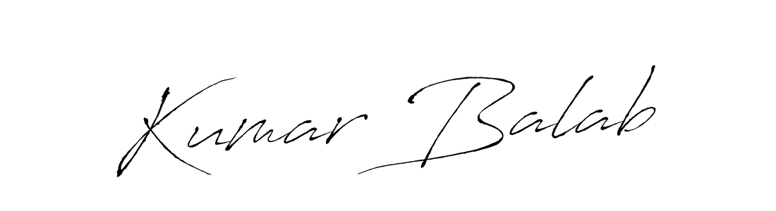 How to make Kumar Balab signature? Antro_Vectra is a professional autograph style. Create handwritten signature for Kumar Balab name. Kumar Balab signature style 6 images and pictures png