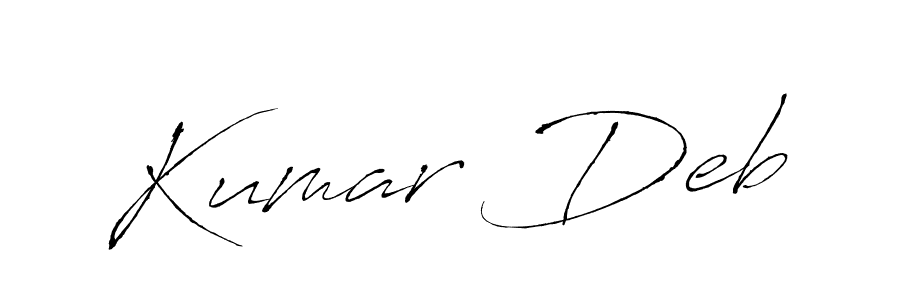 Design your own signature with our free online signature maker. With this signature software, you can create a handwritten (Antro_Vectra) signature for name Kumar Deb. Kumar Deb signature style 6 images and pictures png