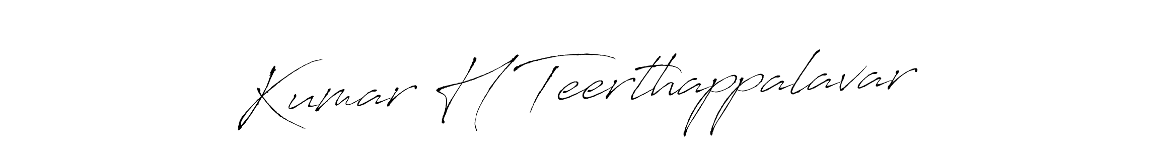 Make a short Kumar H Teerthappalavar signature style. Manage your documents anywhere anytime using Antro_Vectra. Create and add eSignatures, submit forms, share and send files easily. Kumar H Teerthappalavar signature style 6 images and pictures png