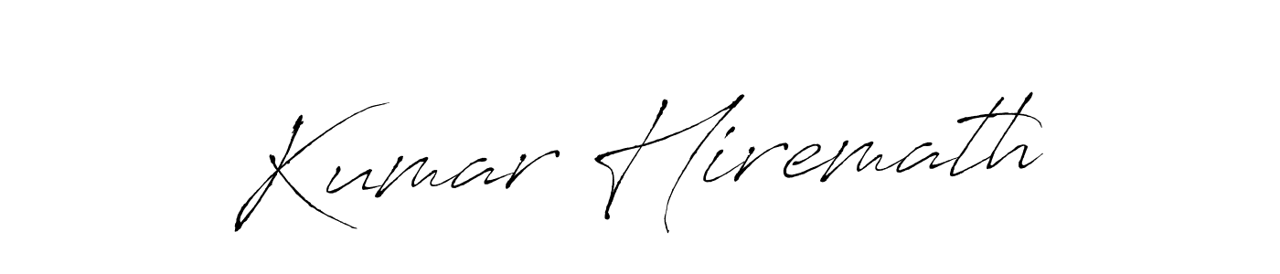 Design your own signature with our free online signature maker. With this signature software, you can create a handwritten (Antro_Vectra) signature for name Kumar Hiremath. Kumar Hiremath signature style 6 images and pictures png