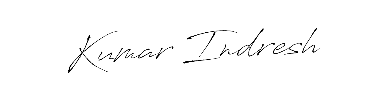 Make a beautiful signature design for name Kumar Indresh. With this signature (Antro_Vectra) style, you can create a handwritten signature for free. Kumar Indresh signature style 6 images and pictures png