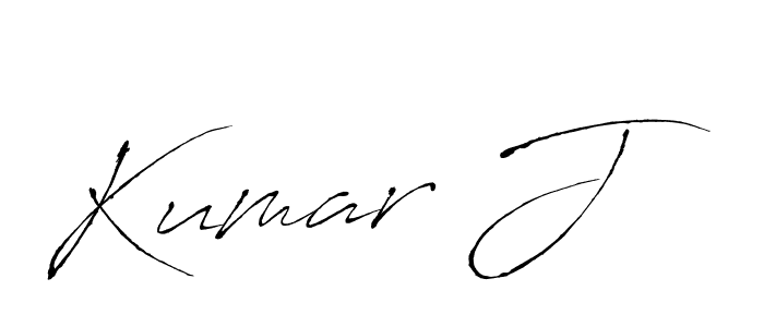 Design your own signature with our free online signature maker. With this signature software, you can create a handwritten (Antro_Vectra) signature for name Kumar J. Kumar J signature style 6 images and pictures png