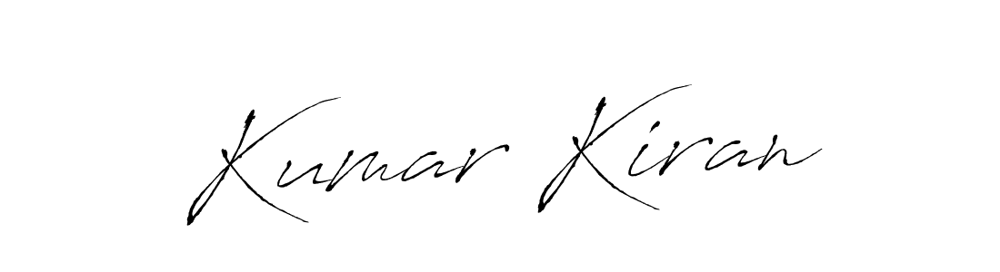 Use a signature maker to create a handwritten signature online. With this signature software, you can design (Antro_Vectra) your own signature for name Kumar Kiran. Kumar Kiran signature style 6 images and pictures png