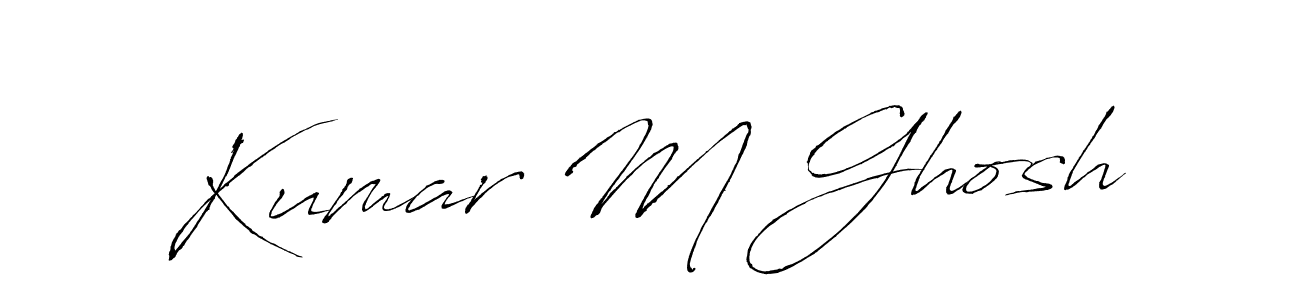 It looks lik you need a new signature style for name Kumar M Ghosh. Design unique handwritten (Antro_Vectra) signature with our free signature maker in just a few clicks. Kumar M Ghosh signature style 6 images and pictures png