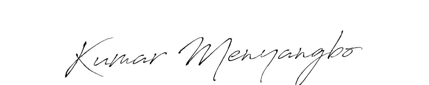 Design your own signature with our free online signature maker. With this signature software, you can create a handwritten (Antro_Vectra) signature for name Kumar Menyangbo. Kumar Menyangbo signature style 6 images and pictures png