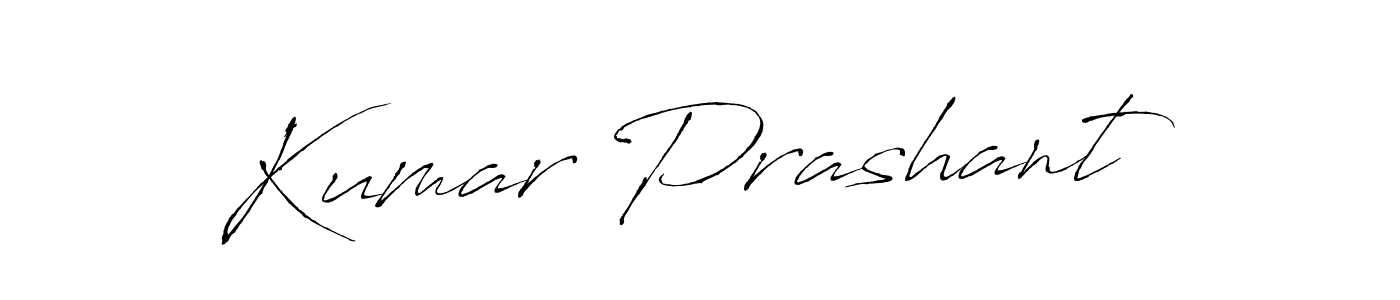 Create a beautiful signature design for name Kumar Prashant. With this signature (Antro_Vectra) fonts, you can make a handwritten signature for free. Kumar Prashant signature style 6 images and pictures png