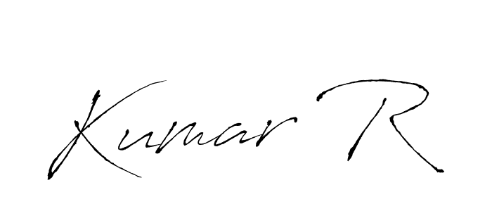 Use a signature maker to create a handwritten signature online. With this signature software, you can design (Antro_Vectra) your own signature for name Kumar R. Kumar R signature style 6 images and pictures png