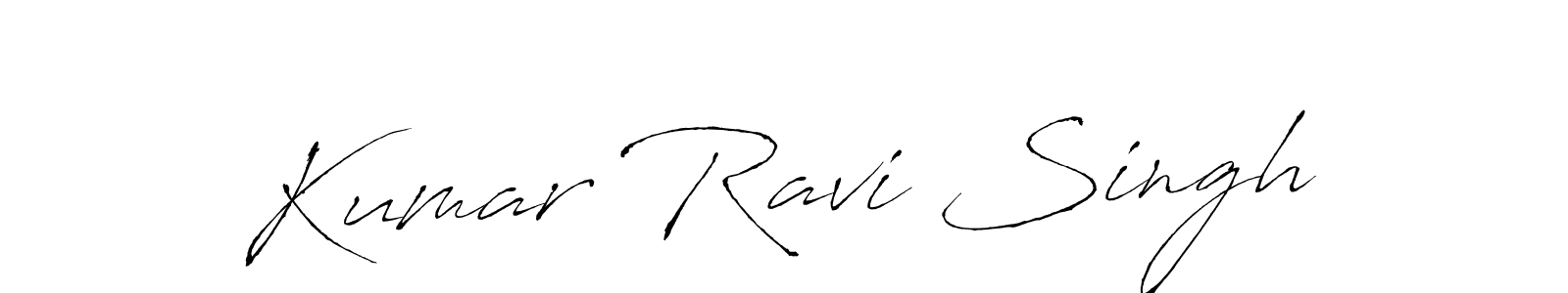 Make a beautiful signature design for name Kumar Ravi Singh. With this signature (Antro_Vectra) style, you can create a handwritten signature for free. Kumar Ravi Singh signature style 6 images and pictures png