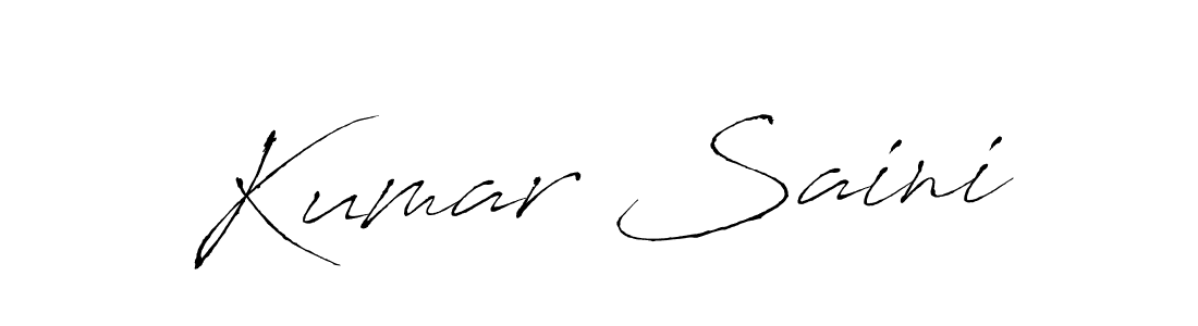 Kumar Saini stylish signature style. Best Handwritten Sign (Antro_Vectra) for my name. Handwritten Signature Collection Ideas for my name Kumar Saini. Kumar Saini signature style 6 images and pictures png