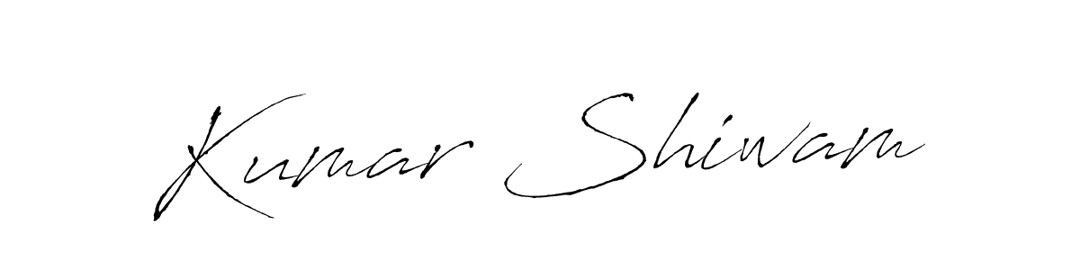 Also we have Kumar Shiwam name is the best signature style. Create professional handwritten signature collection using Antro_Vectra autograph style. Kumar Shiwam signature style 6 images and pictures png