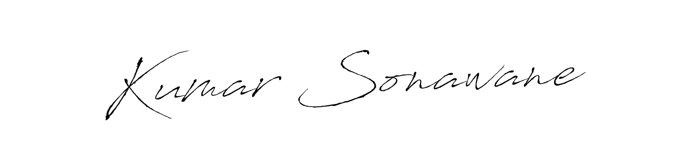 How to make Kumar Sonawane name signature. Use Antro_Vectra style for creating short signs online. This is the latest handwritten sign. Kumar Sonawane signature style 6 images and pictures png