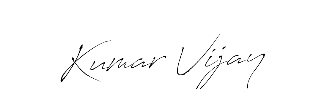 Antro_Vectra is a professional signature style that is perfect for those who want to add a touch of class to their signature. It is also a great choice for those who want to make their signature more unique. Get Kumar Vijay name to fancy signature for free. Kumar Vijay signature style 6 images and pictures png