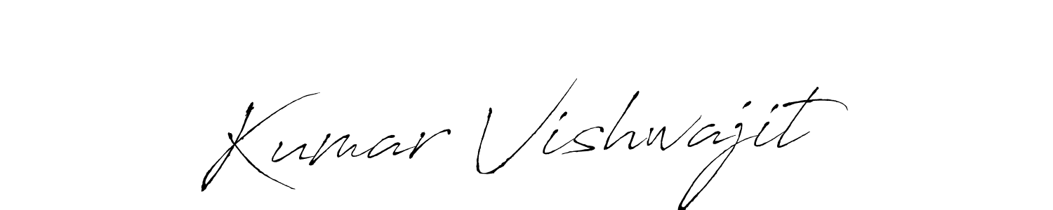 Design your own signature with our free online signature maker. With this signature software, you can create a handwritten (Antro_Vectra) signature for name Kumar Vishwajit. Kumar Vishwajit signature style 6 images and pictures png