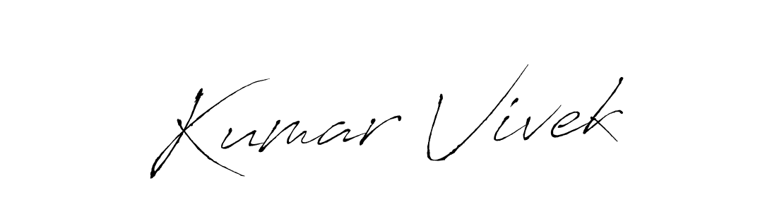 Design your own signature with our free online signature maker. With this signature software, you can create a handwritten (Antro_Vectra) signature for name Kumar Vivek. Kumar Vivek signature style 6 images and pictures png