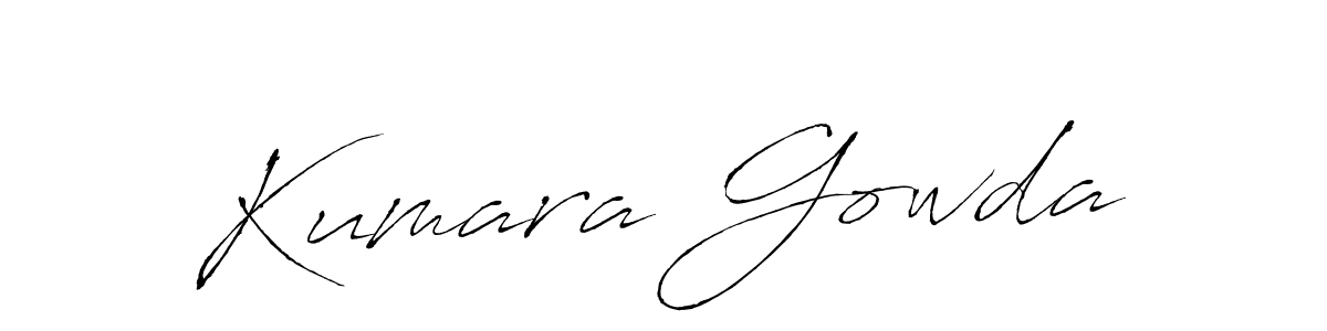 How to make Kumara Gowda name signature. Use Antro_Vectra style for creating short signs online. This is the latest handwritten sign. Kumara Gowda signature style 6 images and pictures png