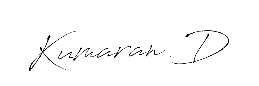 The best way (Antro_Vectra) to make a short signature is to pick only two or three words in your name. The name Kumaran D include a total of six letters. For converting this name. Kumaran D signature style 6 images and pictures png