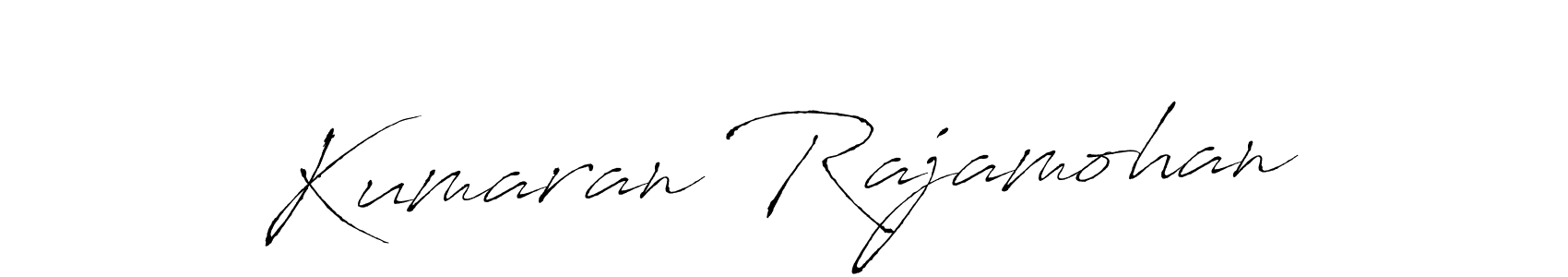 You should practise on your own different ways (Antro_Vectra) to write your name (Kumaran Rajamohan) in signature. don't let someone else do it for you. Kumaran Rajamohan signature style 6 images and pictures png