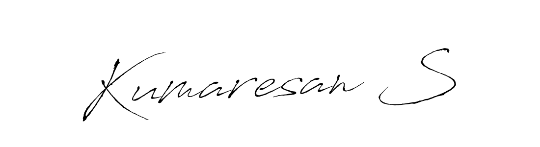 You should practise on your own different ways (Antro_Vectra) to write your name (Kumaresan S) in signature. don't let someone else do it for you. Kumaresan S signature style 6 images and pictures png