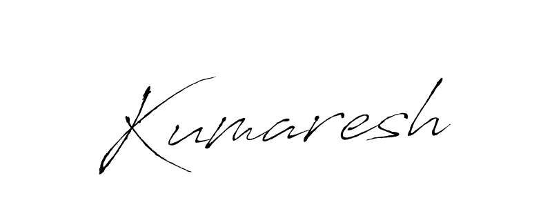 How to make Kumaresh signature? Antro_Vectra is a professional autograph style. Create handwritten signature for Kumaresh name. Kumaresh signature style 6 images and pictures png