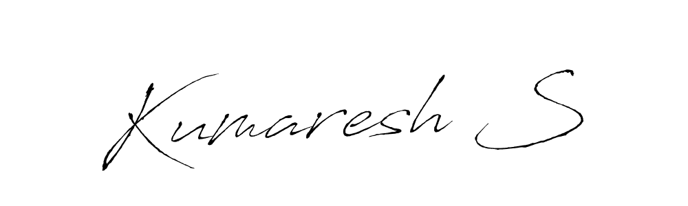 Design your own signature with our free online signature maker. With this signature software, you can create a handwritten (Antro_Vectra) signature for name Kumaresh S. Kumaresh S signature style 6 images and pictures png