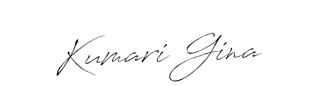 Create a beautiful signature design for name Kumari Gina. With this signature (Antro_Vectra) fonts, you can make a handwritten signature for free. Kumari Gina signature style 6 images and pictures png