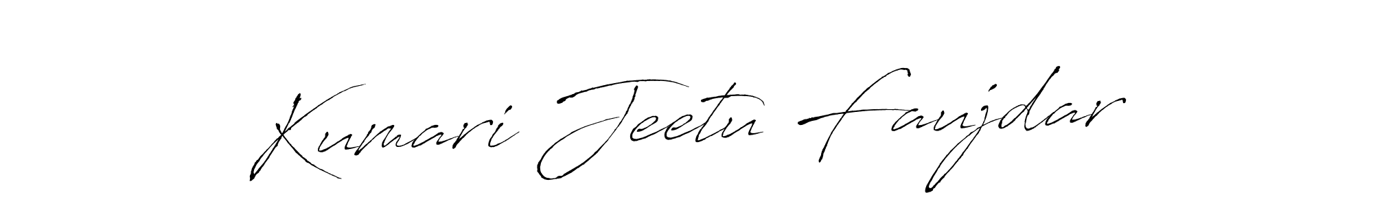 Also we have Kumari Jeetu Faujdar name is the best signature style. Create professional handwritten signature collection using Antro_Vectra autograph style. Kumari Jeetu Faujdar signature style 6 images and pictures png