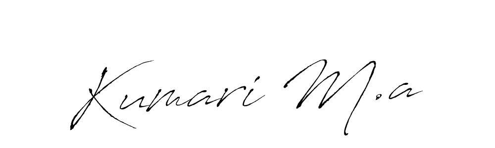 Kumari M.a stylish signature style. Best Handwritten Sign (Antro_Vectra) for my name. Handwritten Signature Collection Ideas for my name Kumari M.a. Kumari M.a signature style 6 images and pictures png