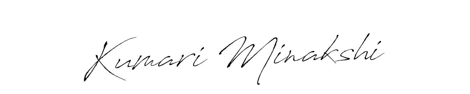 Design your own signature with our free online signature maker. With this signature software, you can create a handwritten (Antro_Vectra) signature for name Kumari Minakshi. Kumari Minakshi signature style 6 images and pictures png