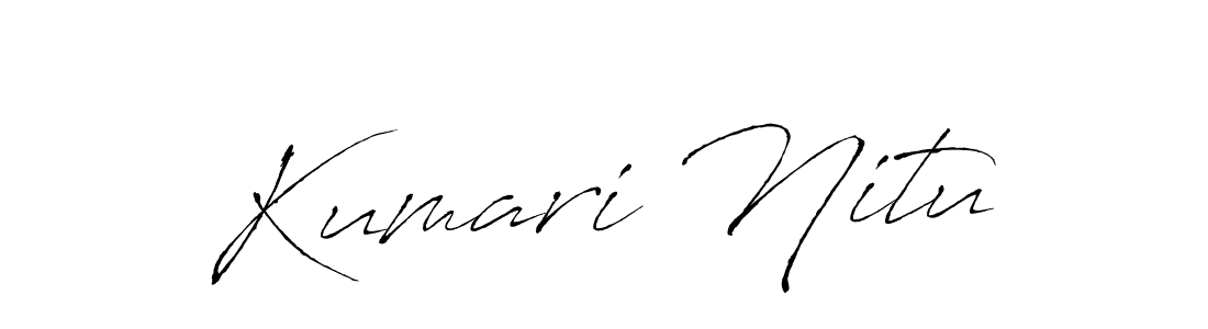 Kumari Nitu stylish signature style. Best Handwritten Sign (Antro_Vectra) for my name. Handwritten Signature Collection Ideas for my name Kumari Nitu. Kumari Nitu signature style 6 images and pictures png