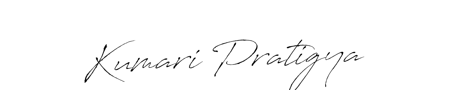 if you are searching for the best signature style for your name Kumari Pratigya. so please give up your signature search. here we have designed multiple signature styles  using Antro_Vectra. Kumari Pratigya signature style 6 images and pictures png