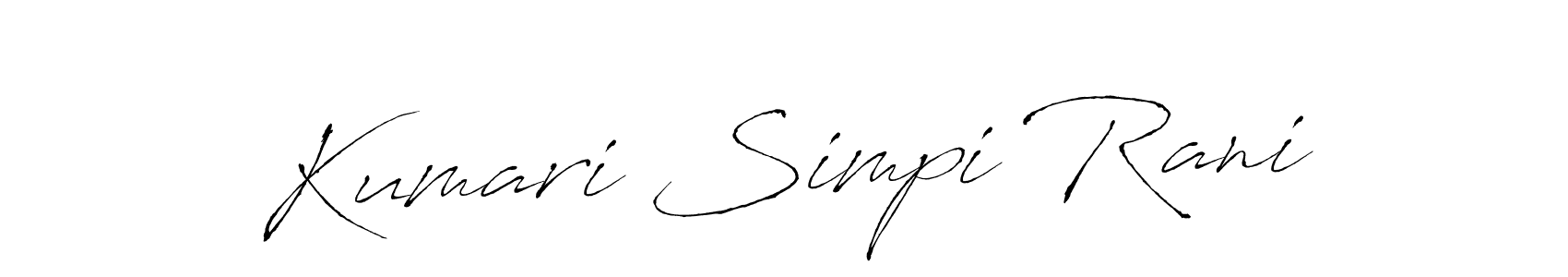 if you are searching for the best signature style for your name Kumari Simpi Rani. so please give up your signature search. here we have designed multiple signature styles  using Antro_Vectra. Kumari Simpi Rani signature style 6 images and pictures png