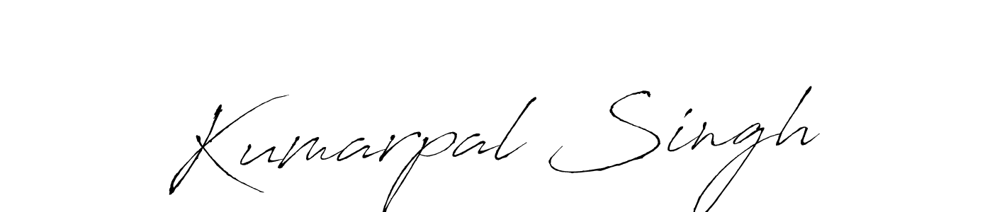 How to make Kumarpal Singh name signature. Use Antro_Vectra style for creating short signs online. This is the latest handwritten sign. Kumarpal Singh signature style 6 images and pictures png