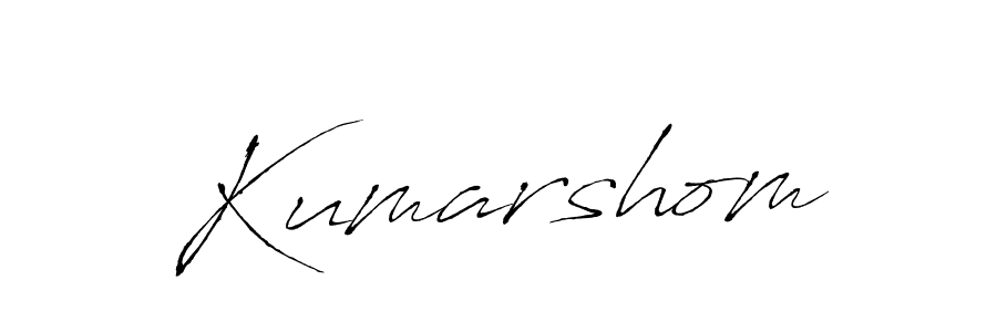 Also we have Kumarshom name is the best signature style. Create professional handwritten signature collection using Antro_Vectra autograph style. Kumarshom signature style 6 images and pictures png