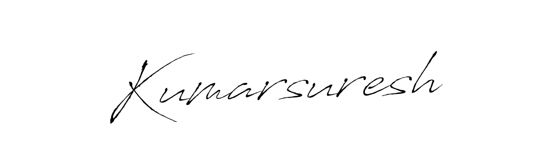 Make a beautiful signature design for name Kumarsuresh. With this signature (Antro_Vectra) style, you can create a handwritten signature for free. Kumarsuresh signature style 6 images and pictures png